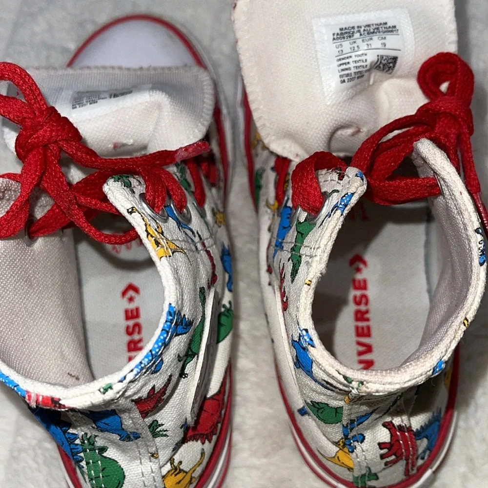 Dinosaur Print High Top Converse
